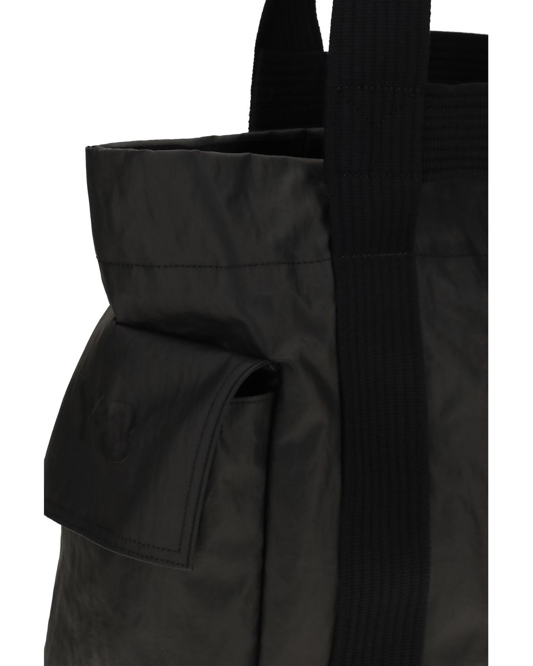 Y-3 Black Twill Tote Bag Polyamide for men