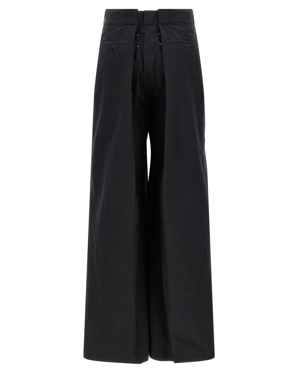 Maison Margiela Black Cotton Casual Pants