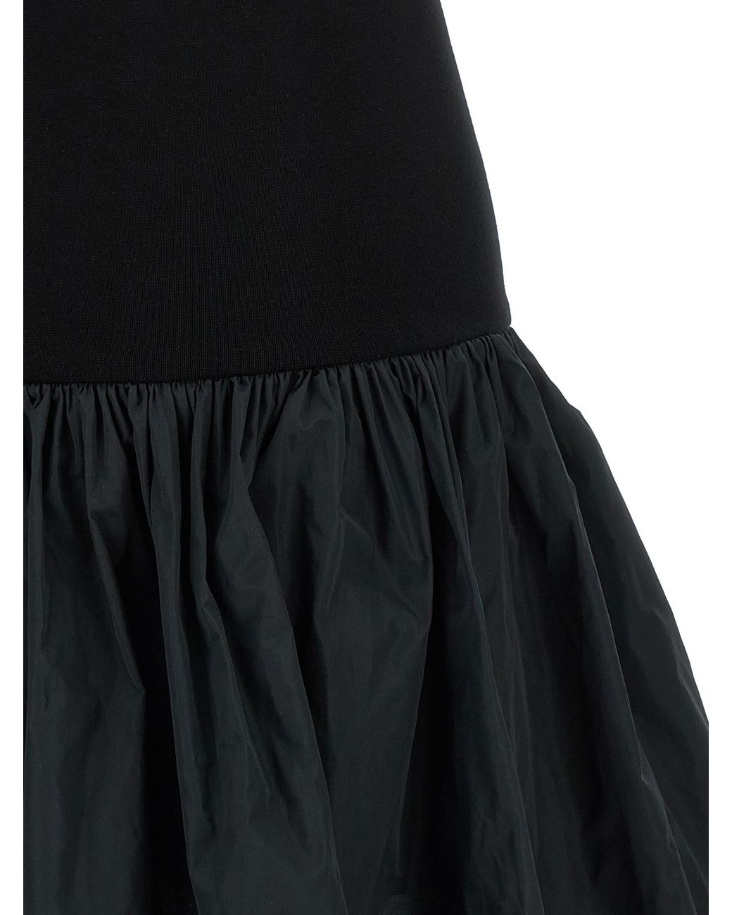 Stella McCartney Black Taffeta Skirt Dress