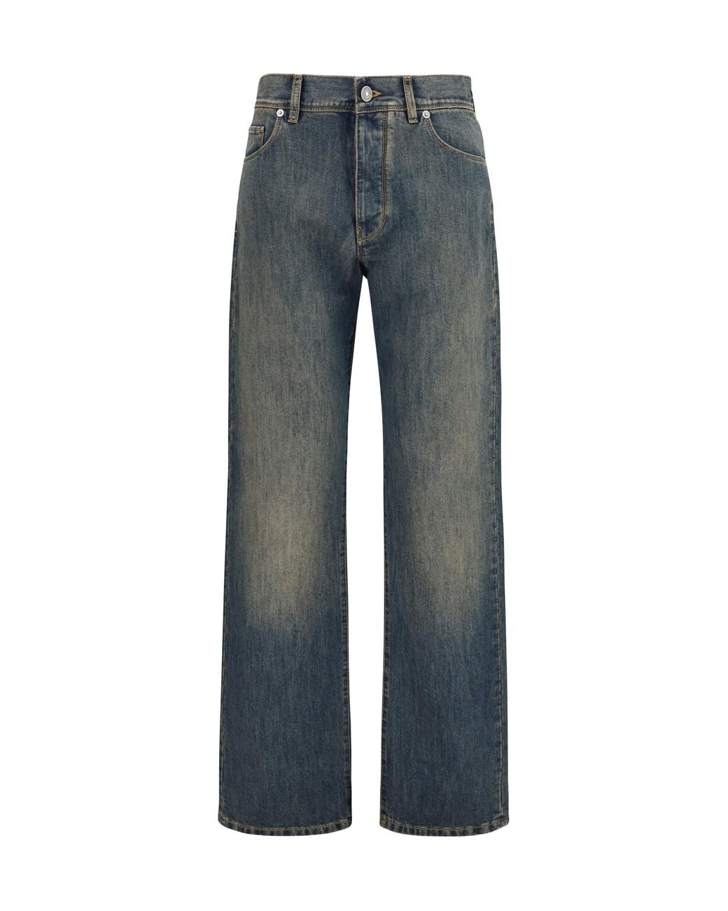 Fendi Blue Long Jeans Cotton