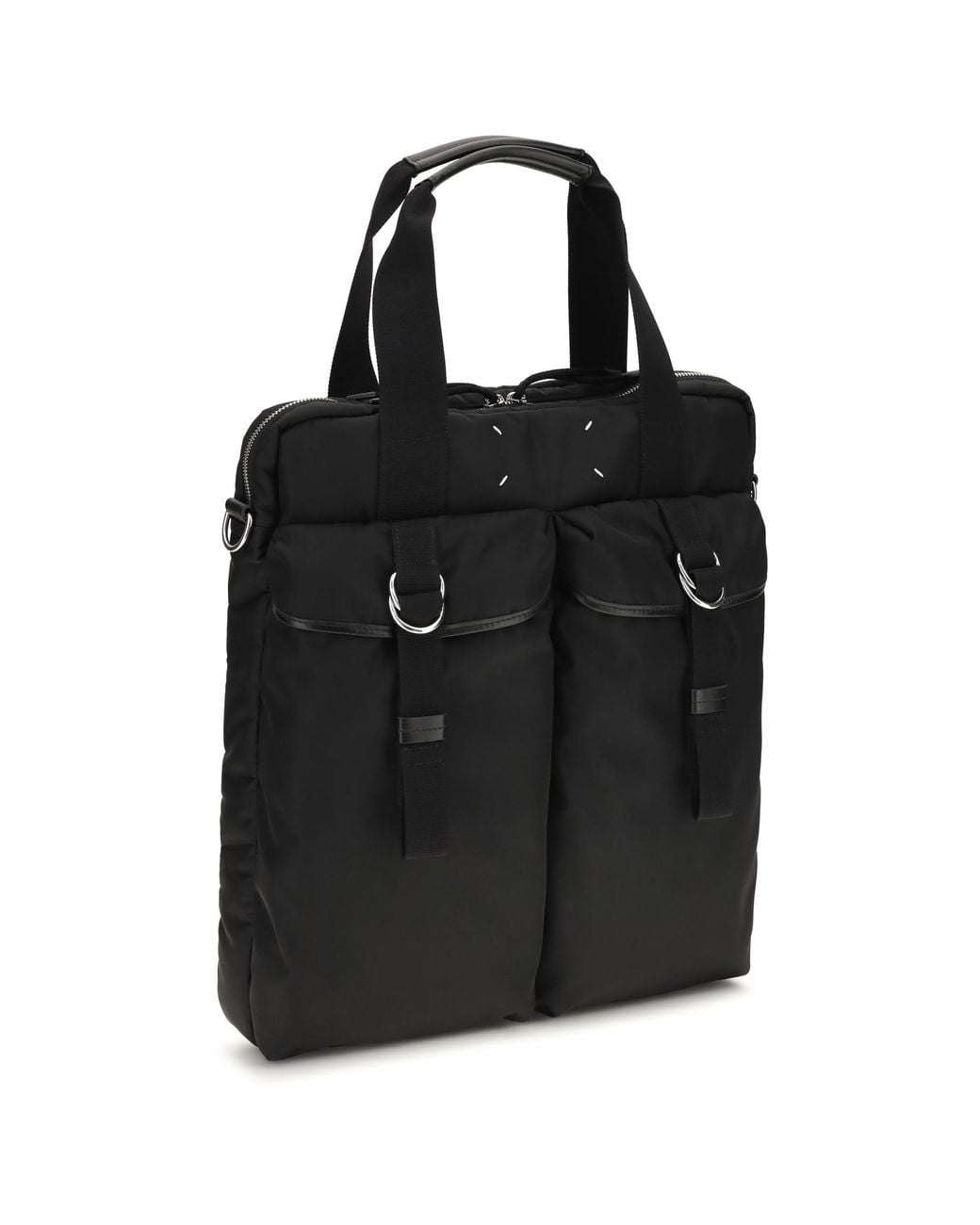 Maison Margiela Black High Tech Computer Handbag Nylon Bag for men