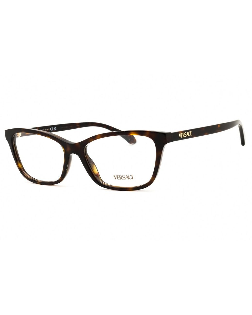Versace Black Versace 0Ve3375 Tortoiseshell Acetate Eyeglasses