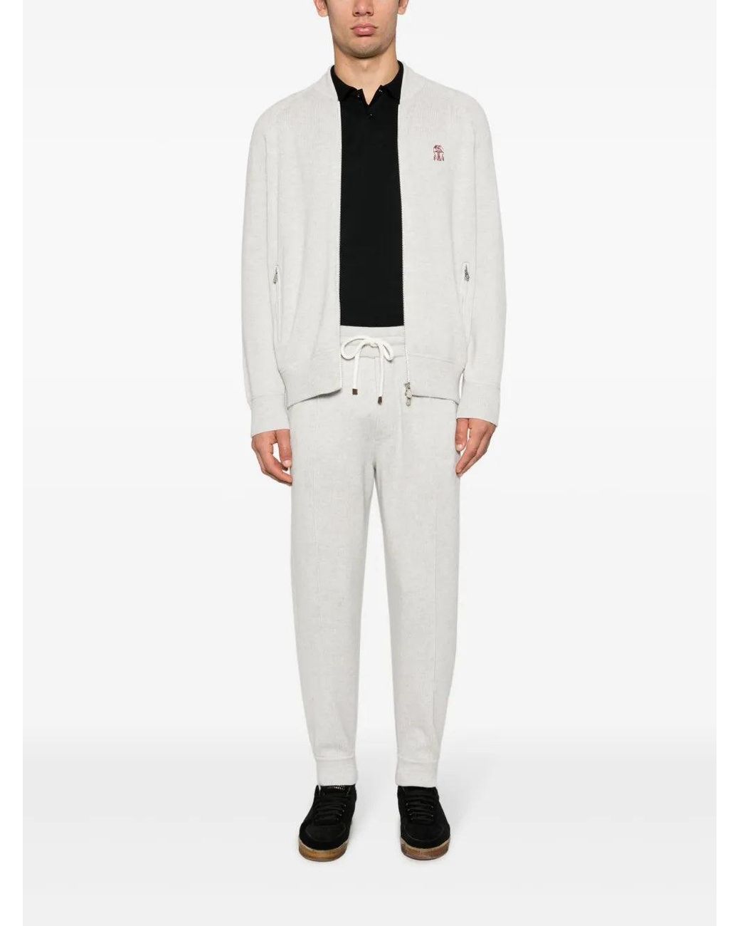 Brunello Cucinelli White Pants M22705329G_Ci807 for men