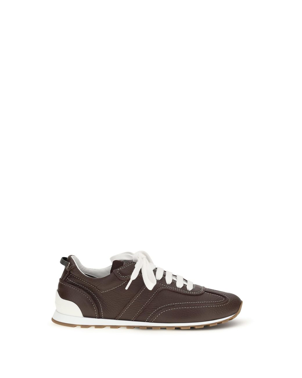 Brunello Cucinelli White Leather Sneakers Trainers