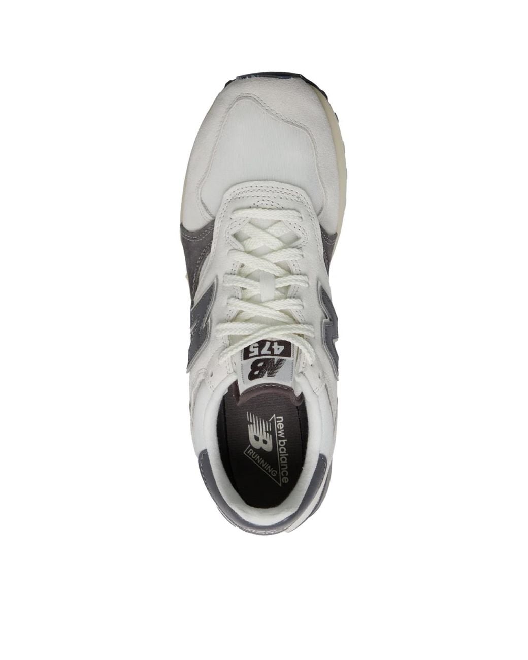 New Balance White 475 Sea Salt Castlerock Sneakers Shoes for men