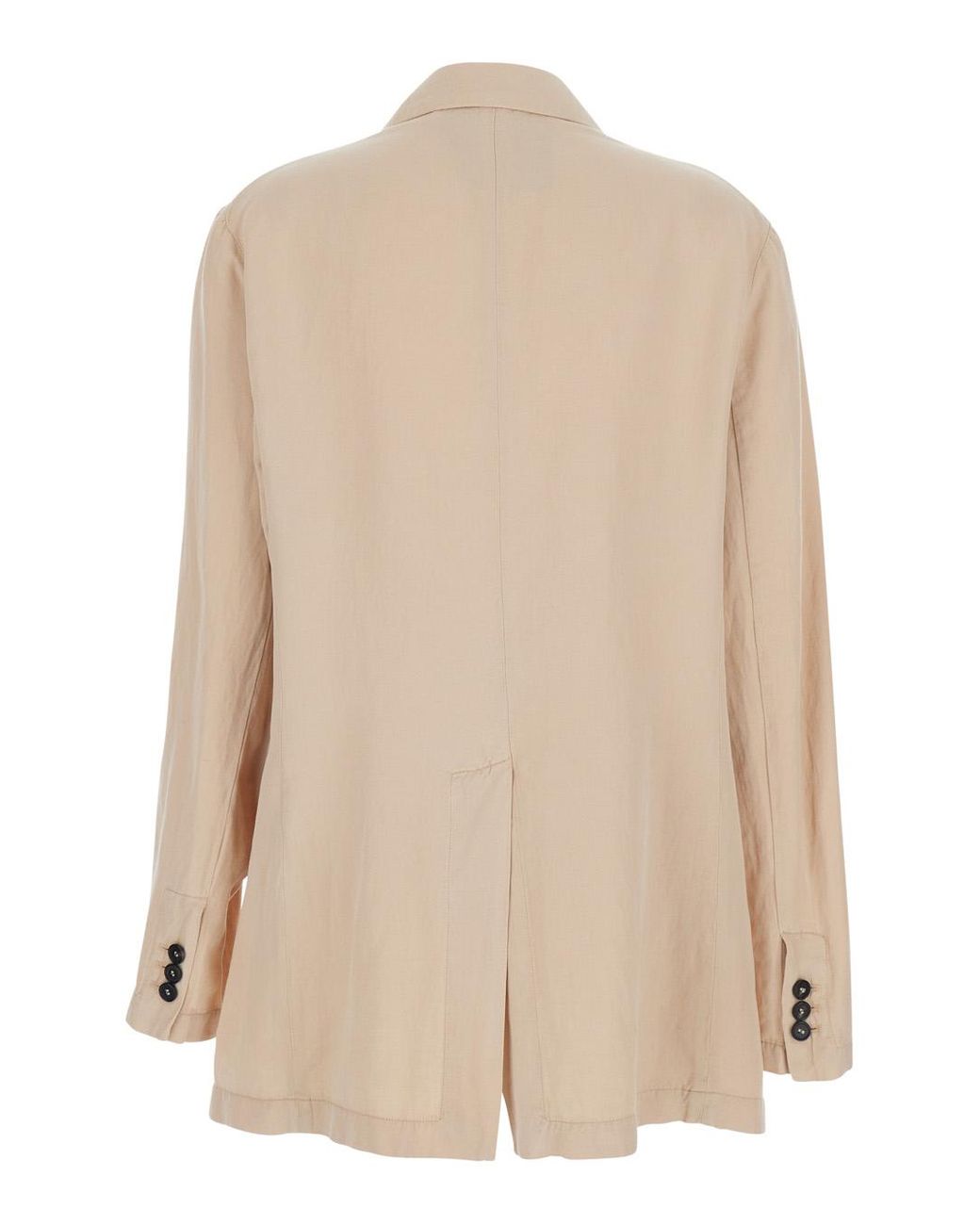 Jucca Natural Single-Breasted Jacket With Notched Revers For Blazers