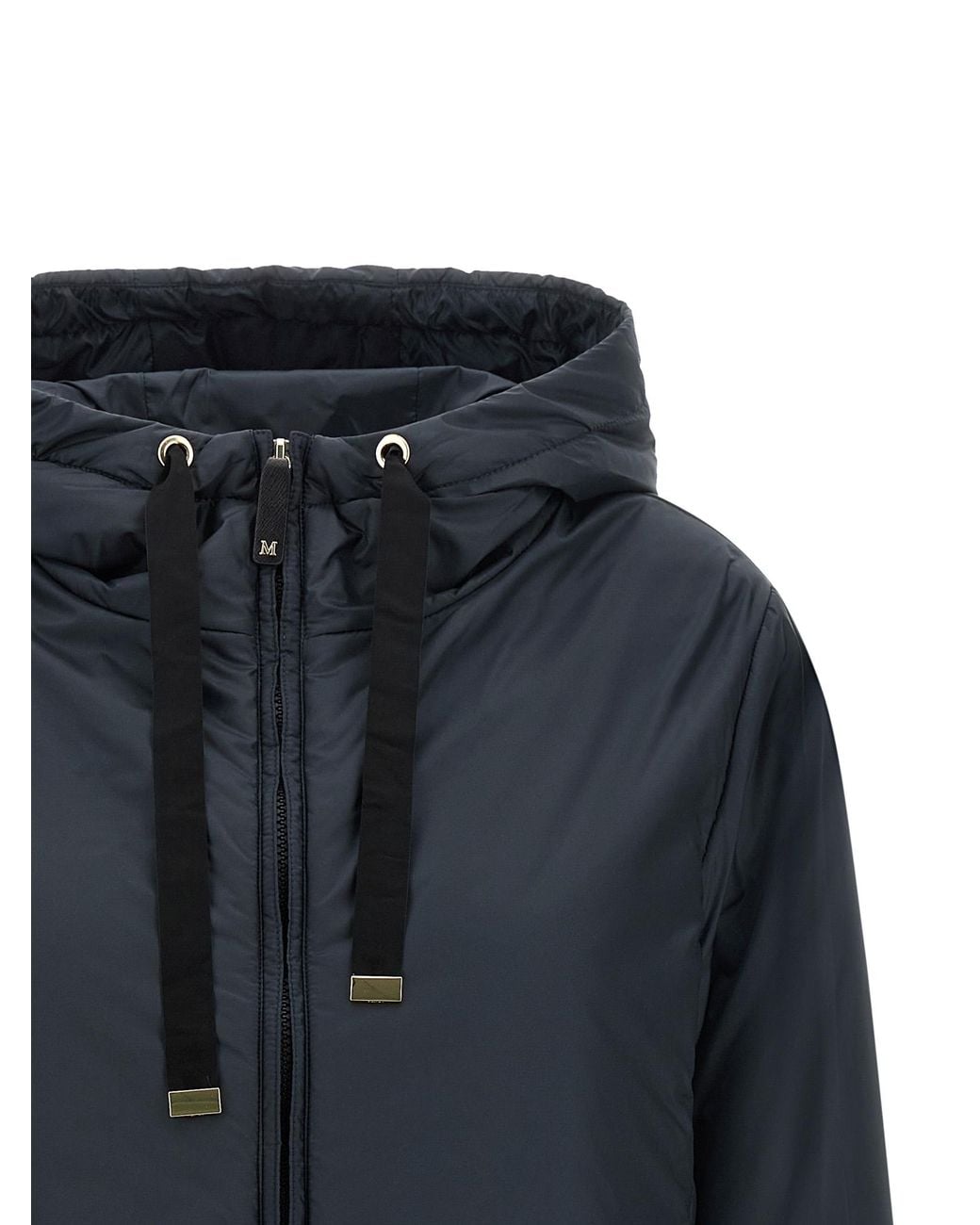 Max Mara Black Polyester Shell Jacket Clothing