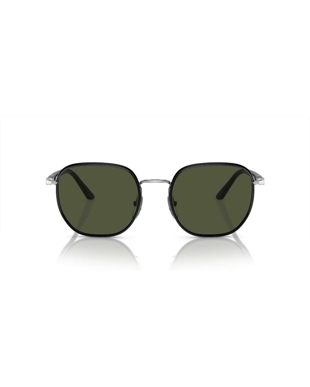 Persol PO3257S Square Sunglasses， Havana/Green/Green， 51 mm 並行