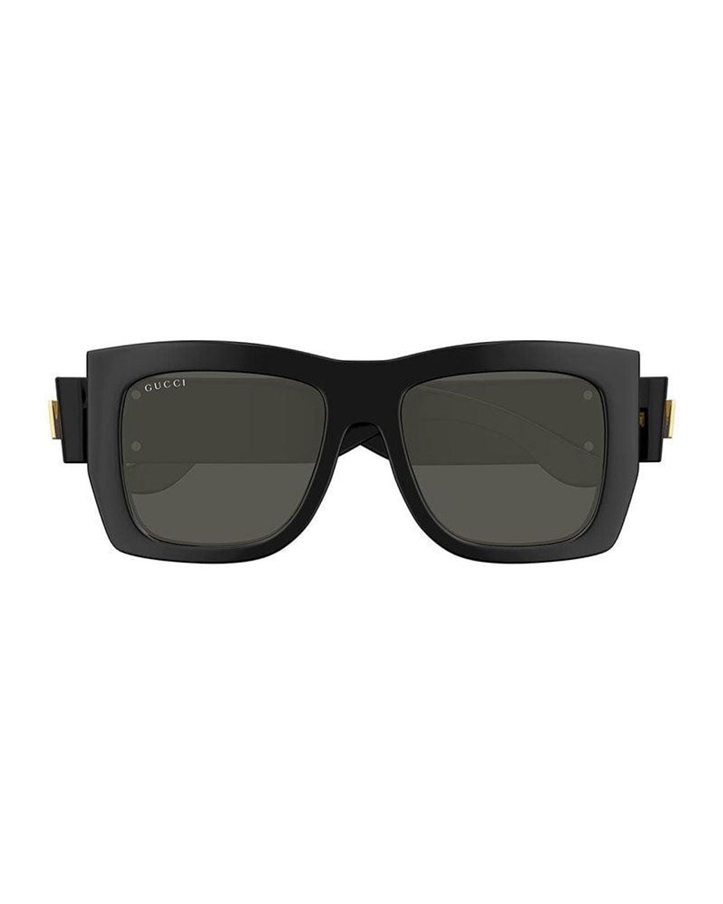 Gucci Black Sunglasses Square Full Rim, Shiny Frame And Lens Gg1688001