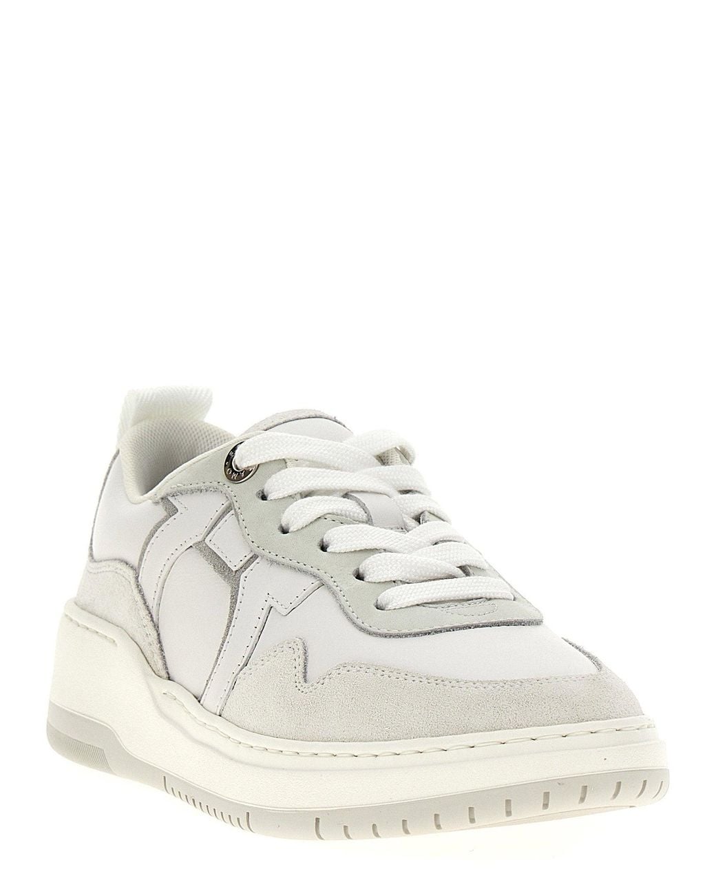 Ferragamo White Dania Sneakers