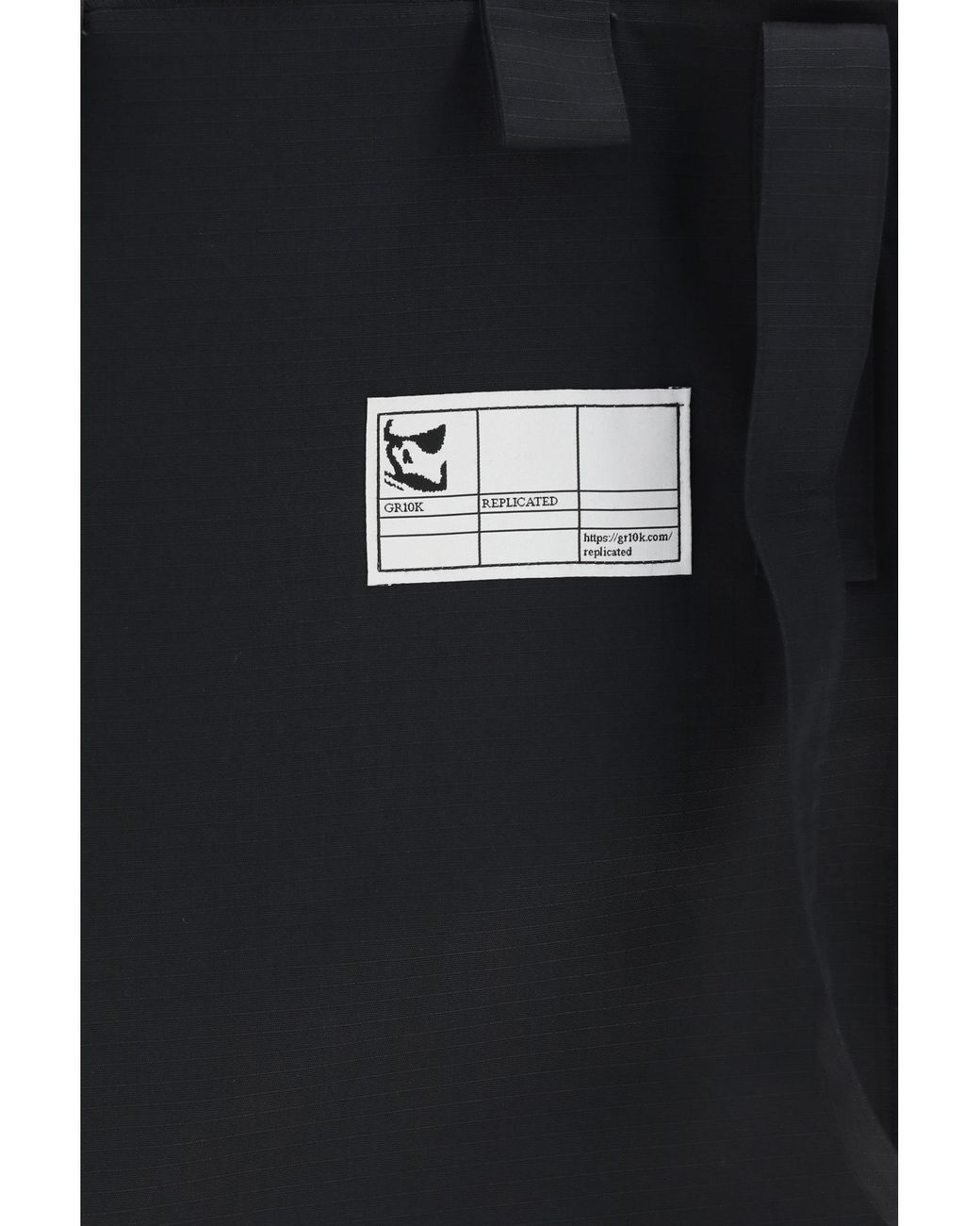 GR10K Black Replicated Tote Bag Polyester for men