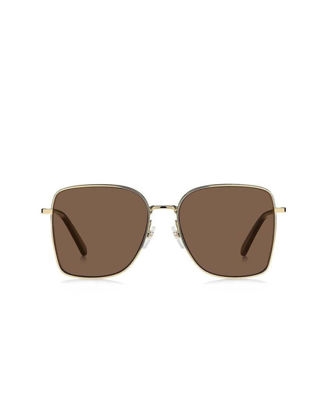 Marc Jacobs Brown Marc Jacobs Marc Metal Square-Frame Sunglasses