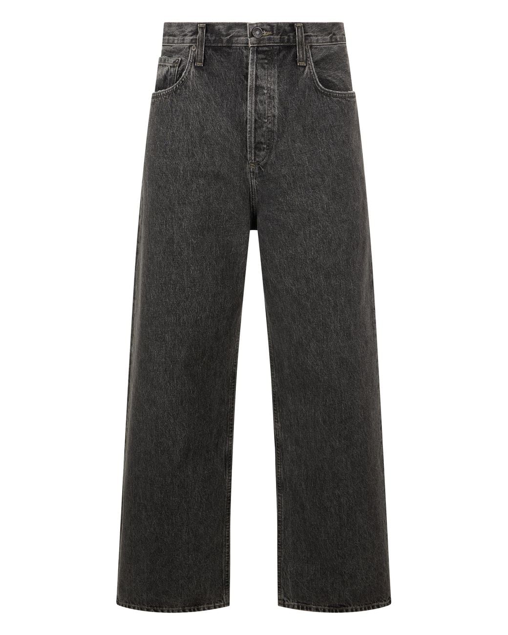 Agolde Gray Loose Denim Pants Cotton Regular & Straight-Leg Jeans for men