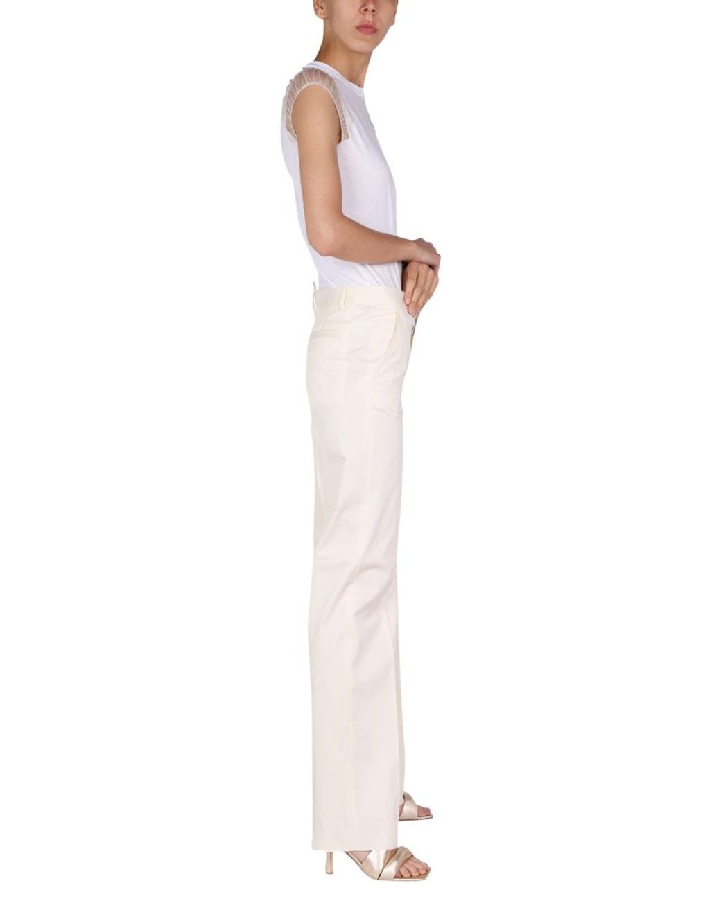 DSquared² White Straight Leg Pants