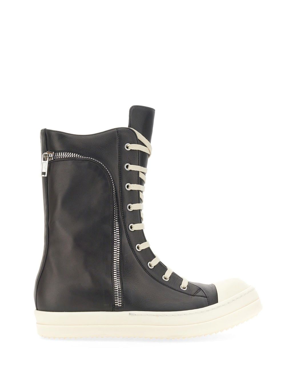 Rick Owens High Top Sneaker With Pockets in Black for Men | Lyst