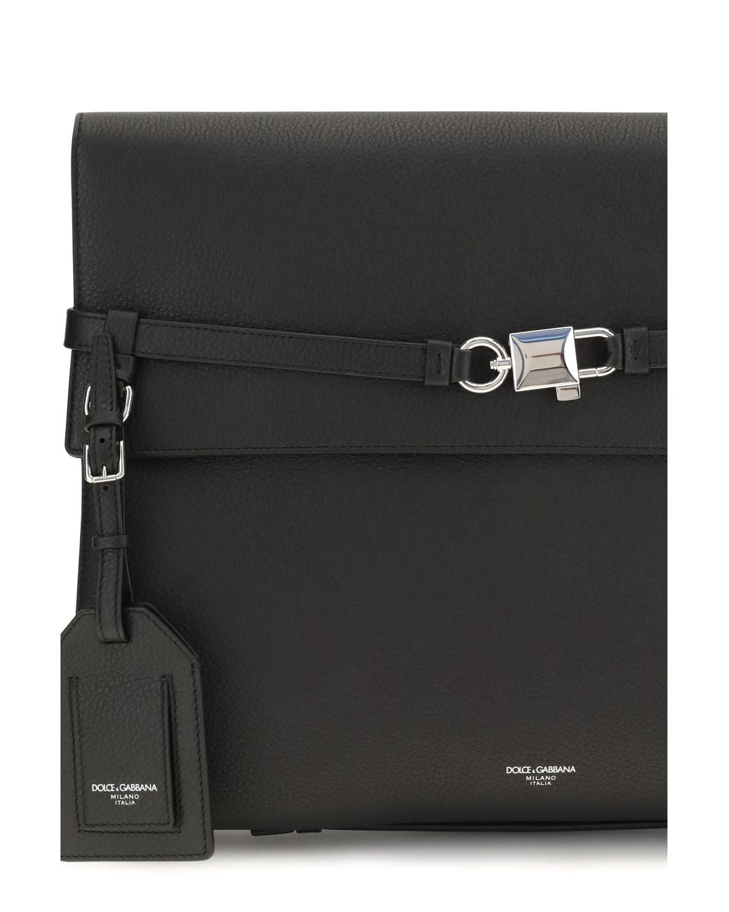 Dolce & Gabbana Black Calf-Leather Shoulder Bag Calf Leather Bos Taurus for men