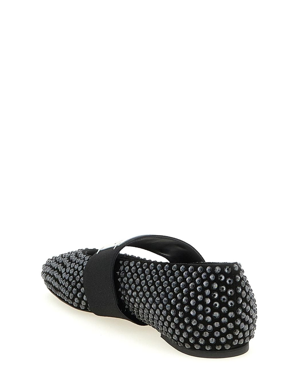 Givenchy Black Sliced Square Ballet Flat