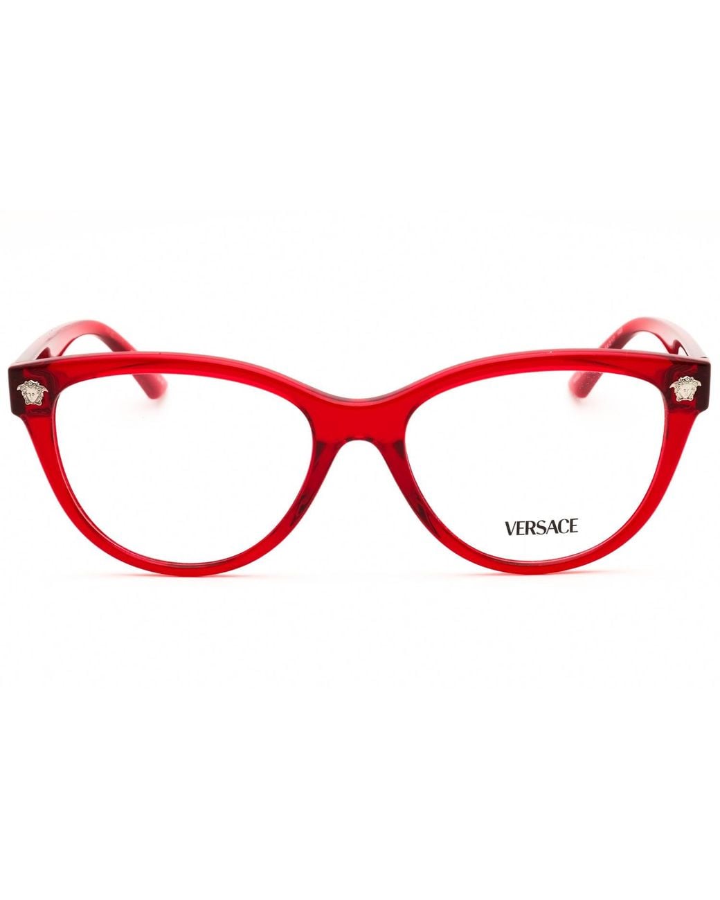 Versace Red Versace 0Ve3365U Oval Frame Eyeglasses