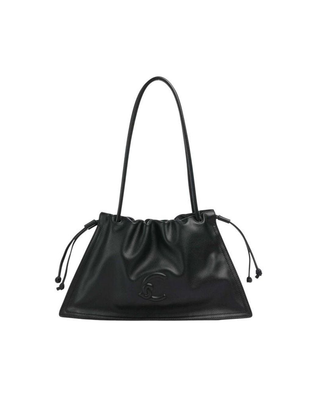 Coccinelle Black Hobo Bag Smooth Leather