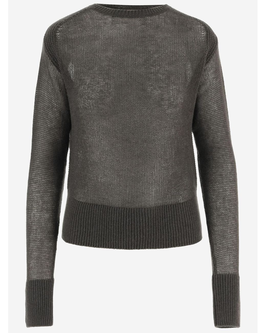 Sa Su Phi Gray Cashmere Crew Neck Sweater