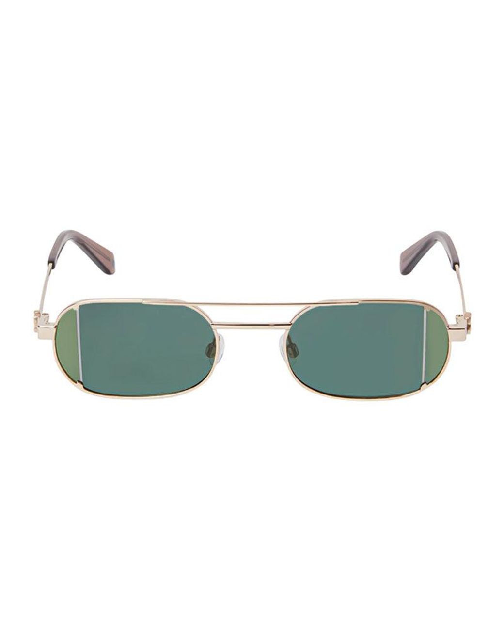 Off-White c/o Virgil Abloh Green Frame And Lens Sunglasses