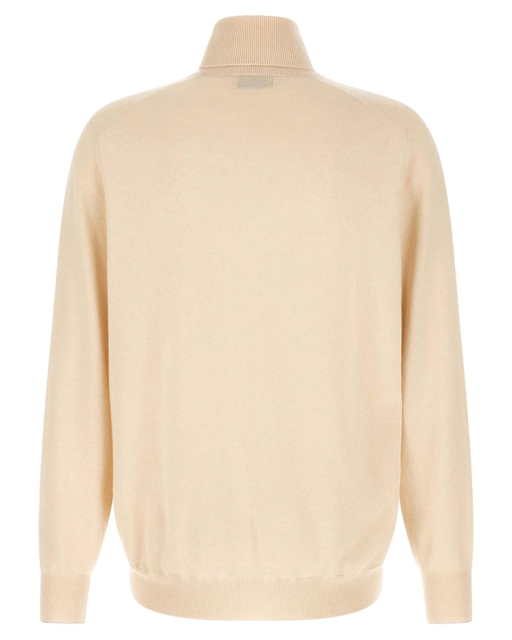 Brunello Cucinelli Natural Brunello Cucinelli Cashmere Turtleneck Sweater for men