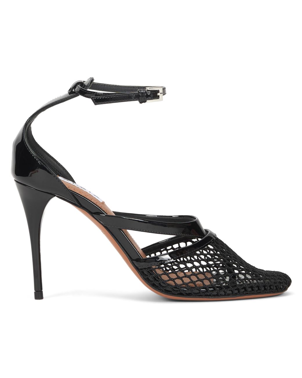 Alaïa Black Alaïa Mesh-Panel Calfskin Pump