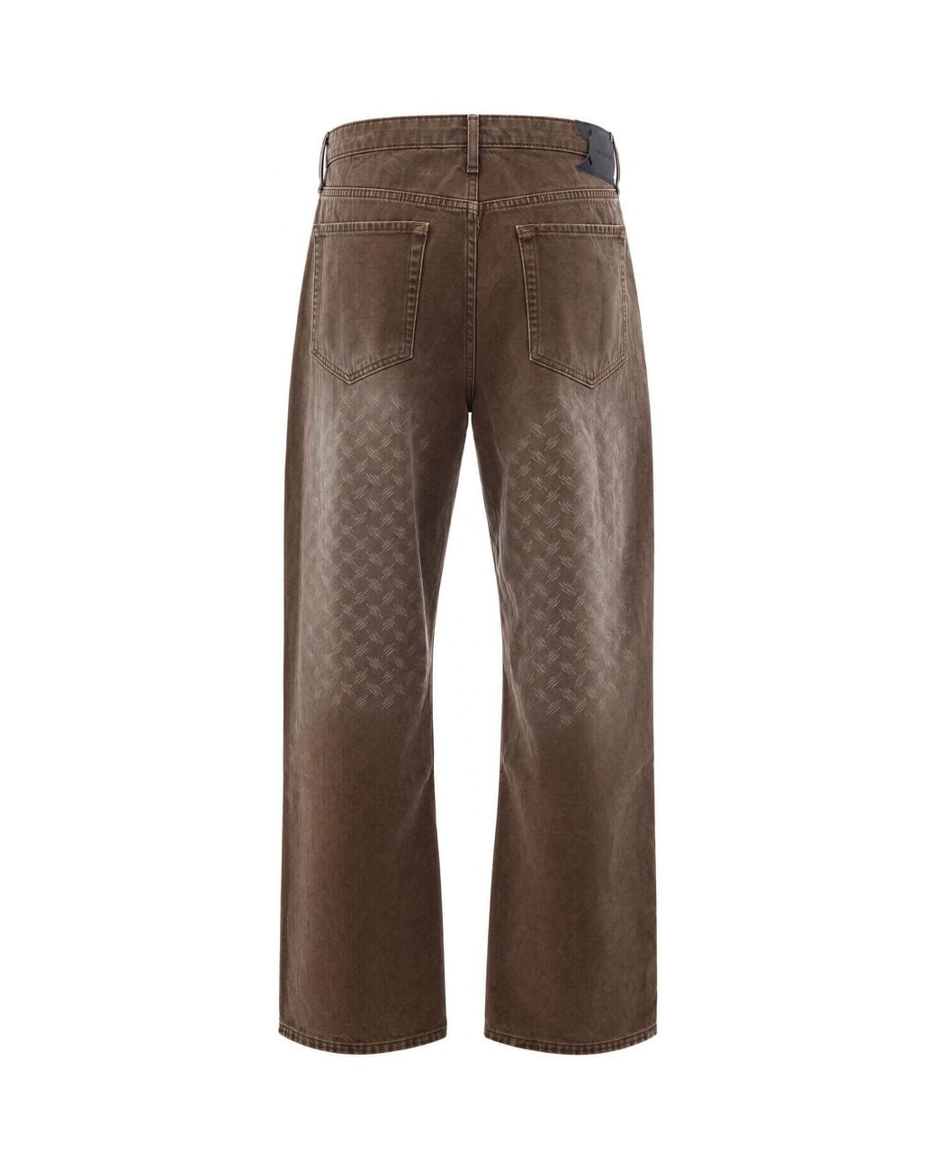 Daily Paper Brown Trousers Faded Monogram Cotton for men
