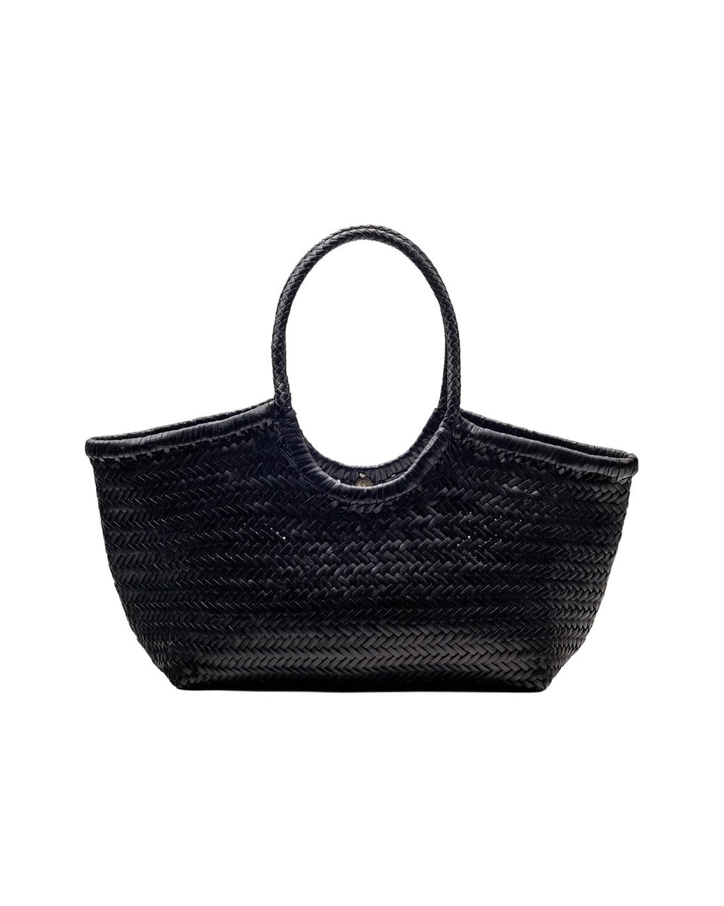 Dragon Diffusion Blue Shoulder Bag Nantucket Basket Buffalo Calf Leather