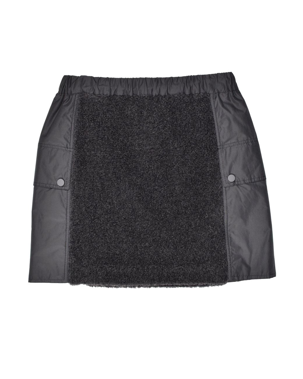 Brunello Cucinelli White Dark Wool Skirt