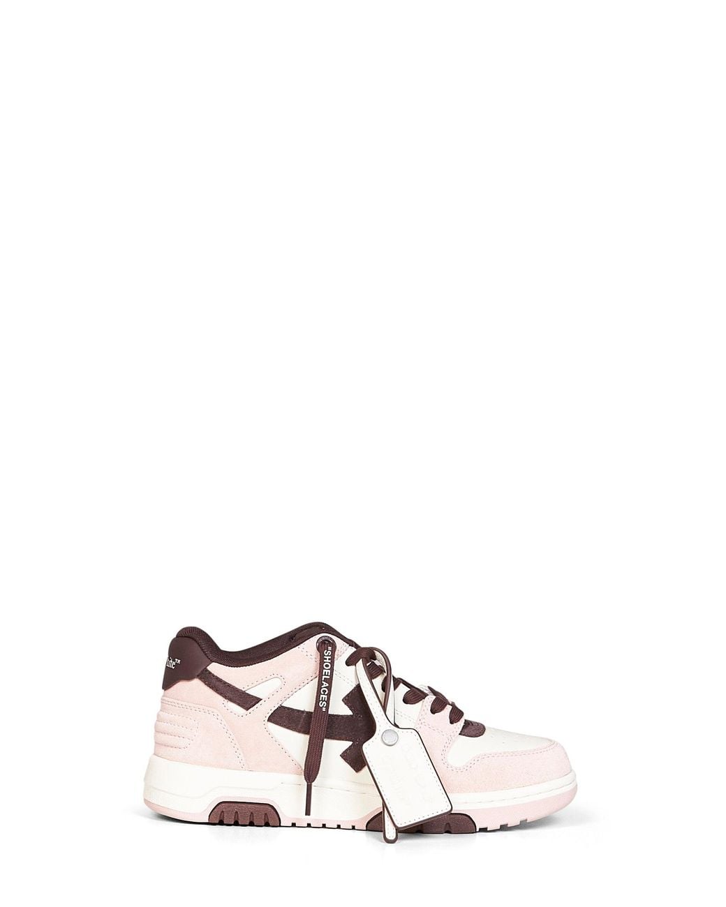 Off-White c/o Virgil Abloh White Off And Deep Burgundy Out Of Office Sneakers