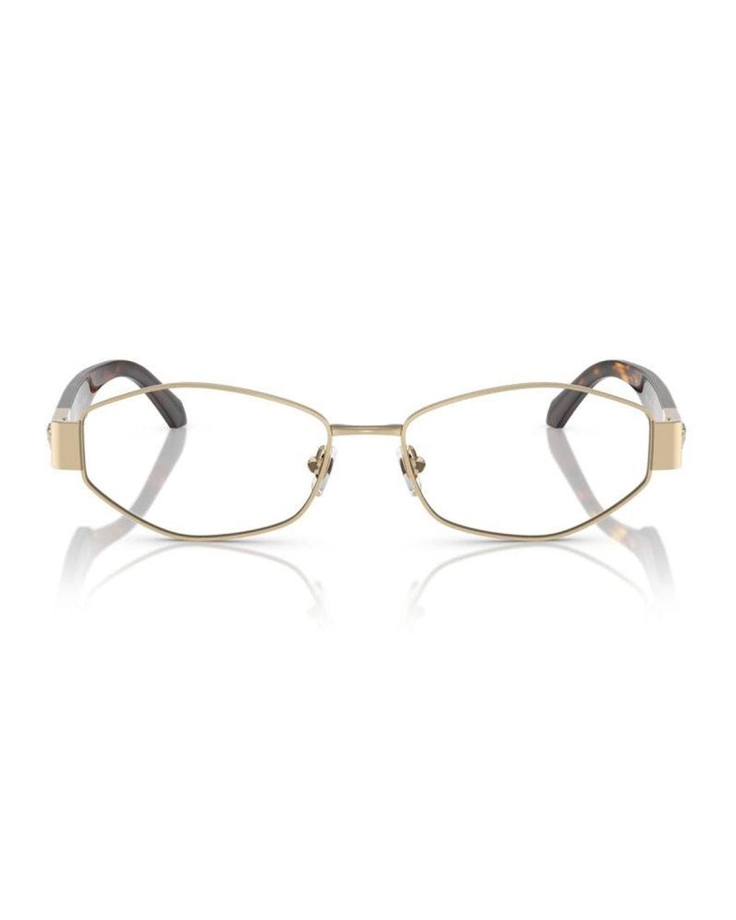 Versace Metallic Frame And Lens Eyeglasses