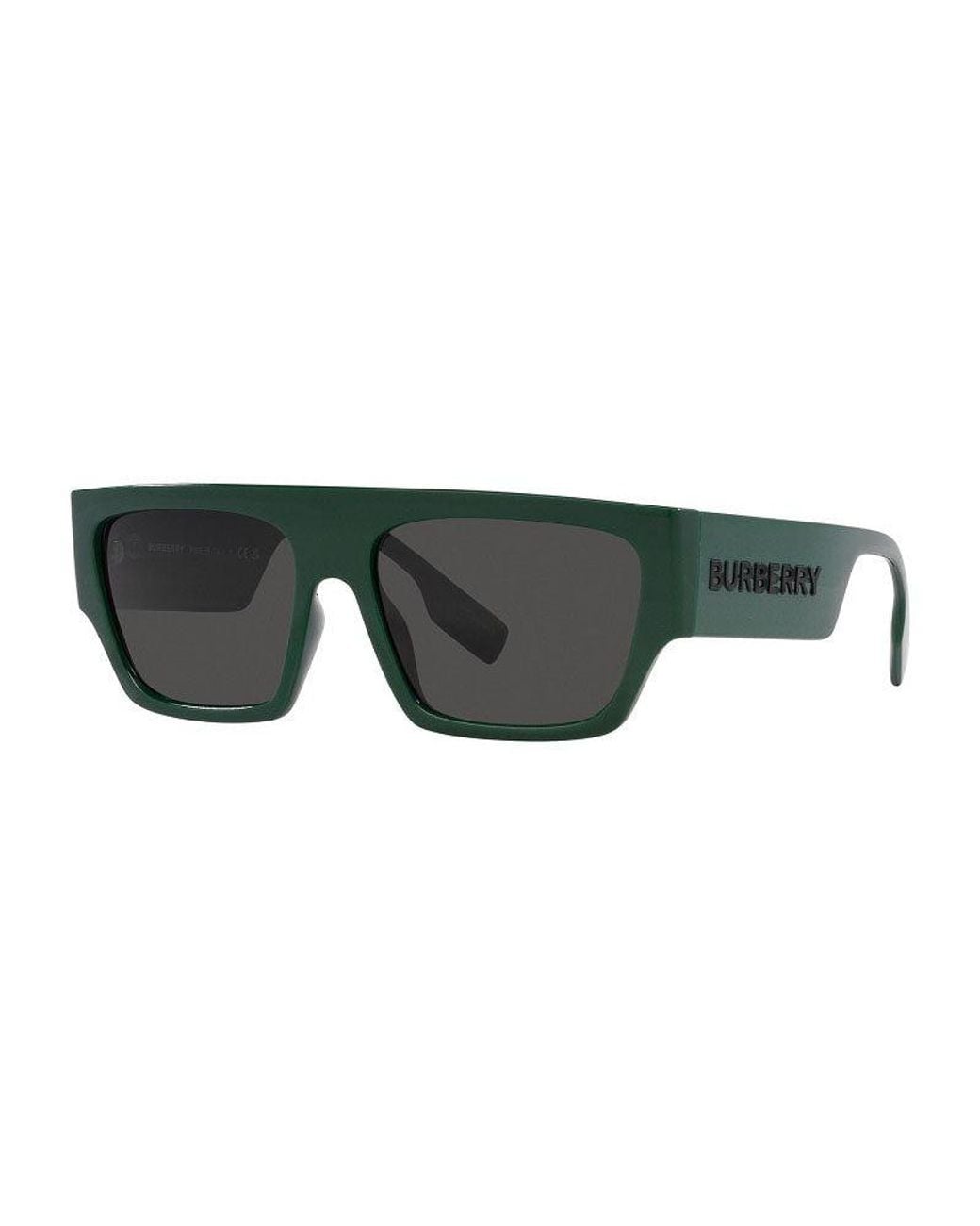 Burberry Green Frame And Lens Sunglasses for men
