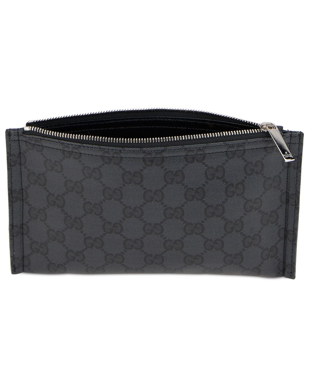 Gucci Gray Monogram Canvas Pouch for men