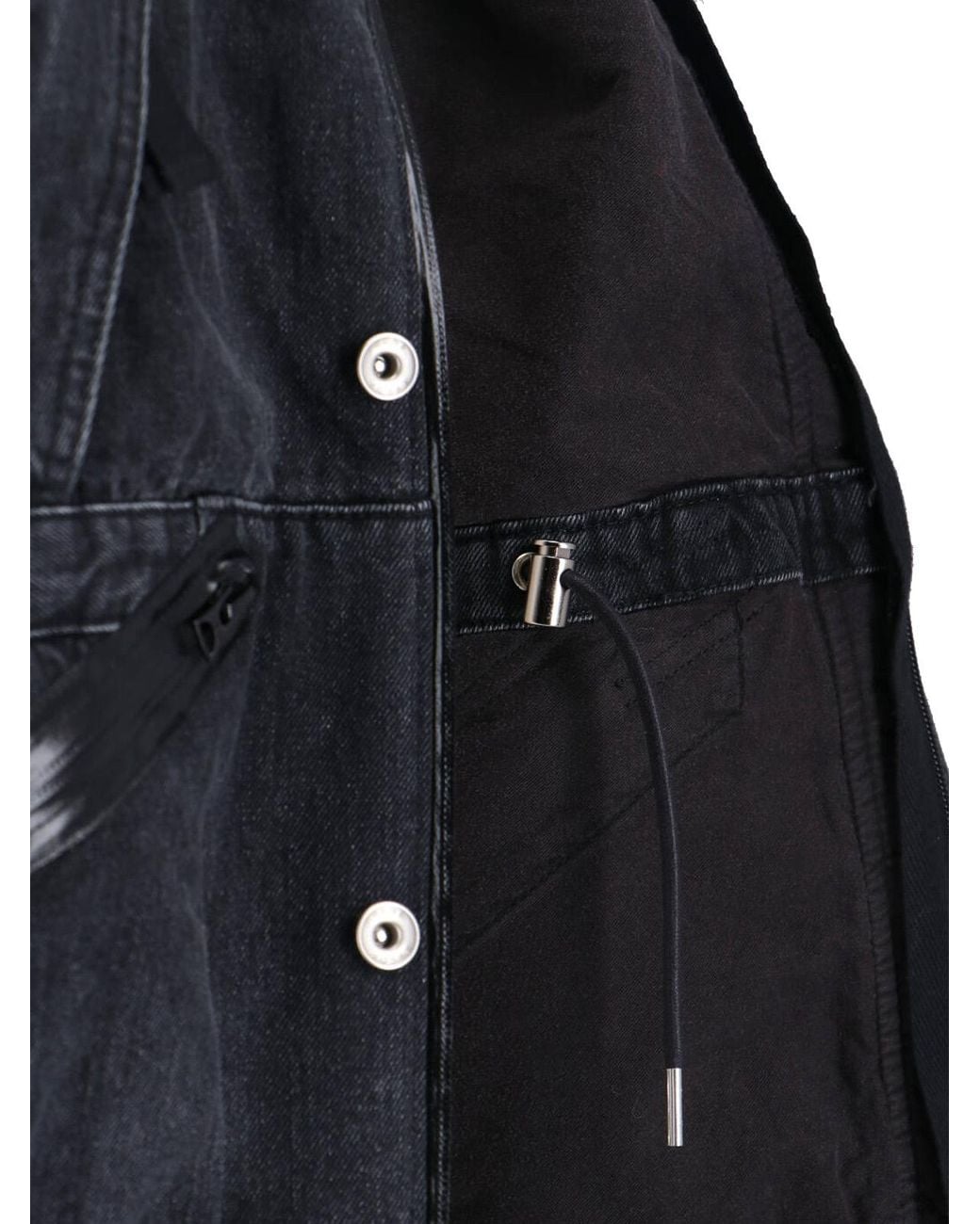 Sacai Black Jackets Cotton for men