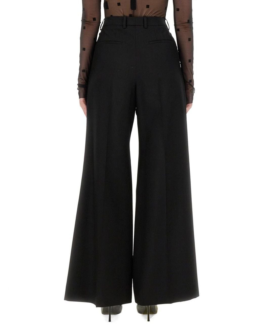 Givenchy Black Pantsuit Elastane Trousers