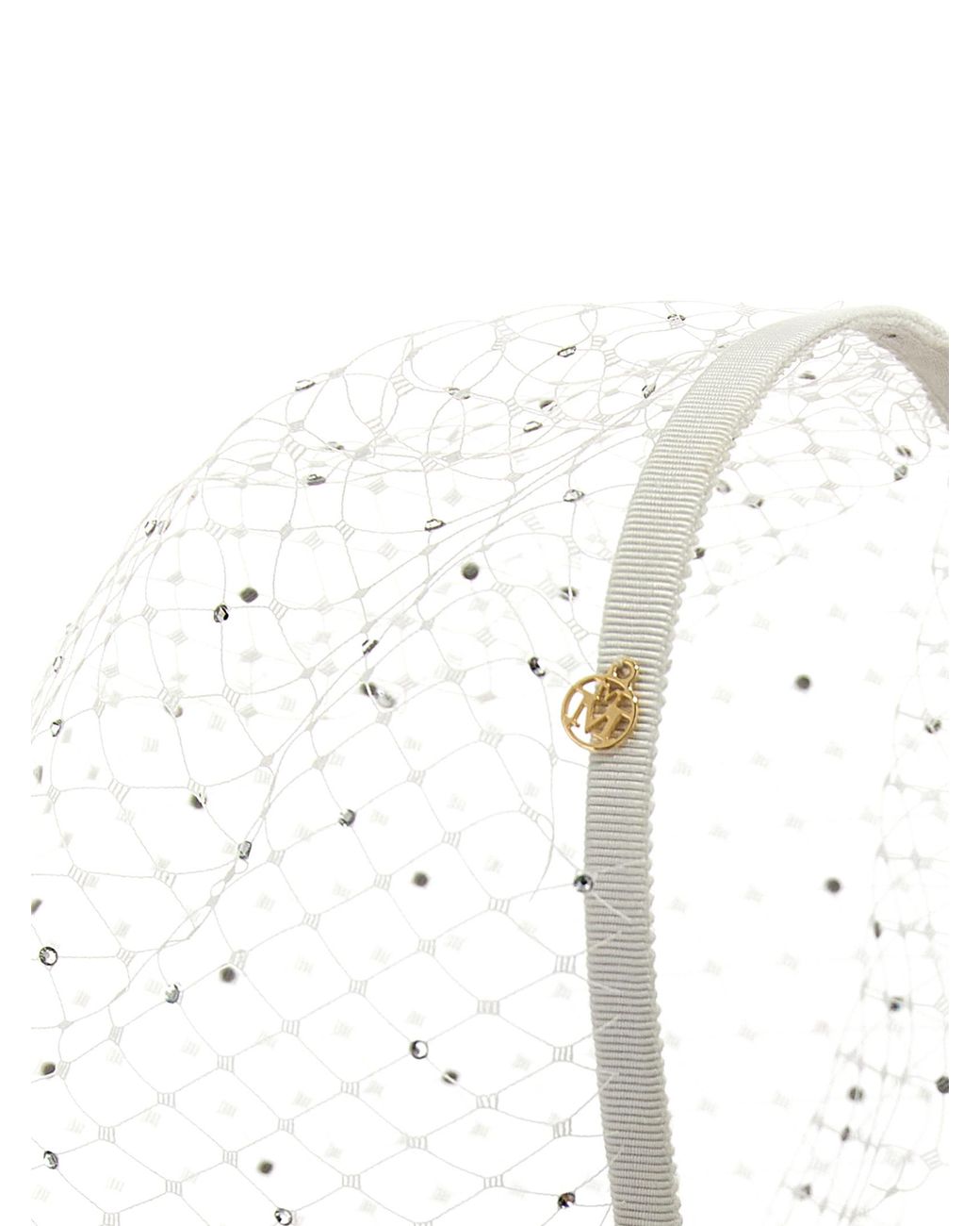Maison Michel White Resille Headband