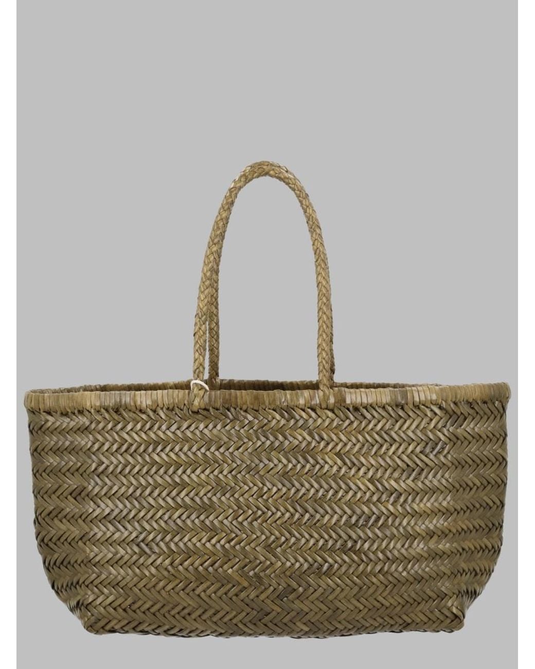 Dragon Diffusion Gray Shoulder Bag Triple Jump Big Leather