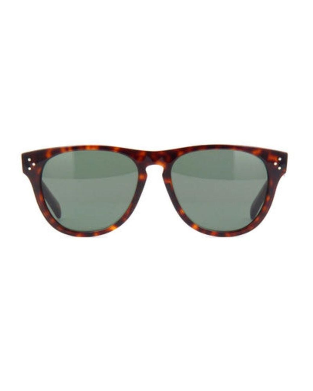 Céline Brown Sunglasses Square Full Rim, Dark Frame And Lens Cl40102I52N for men