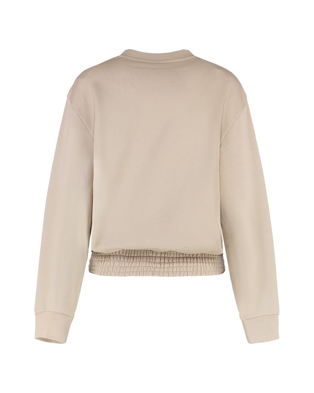 Moncler Natural Cotton Crew-Neck Sweatshirt Sweatshirts