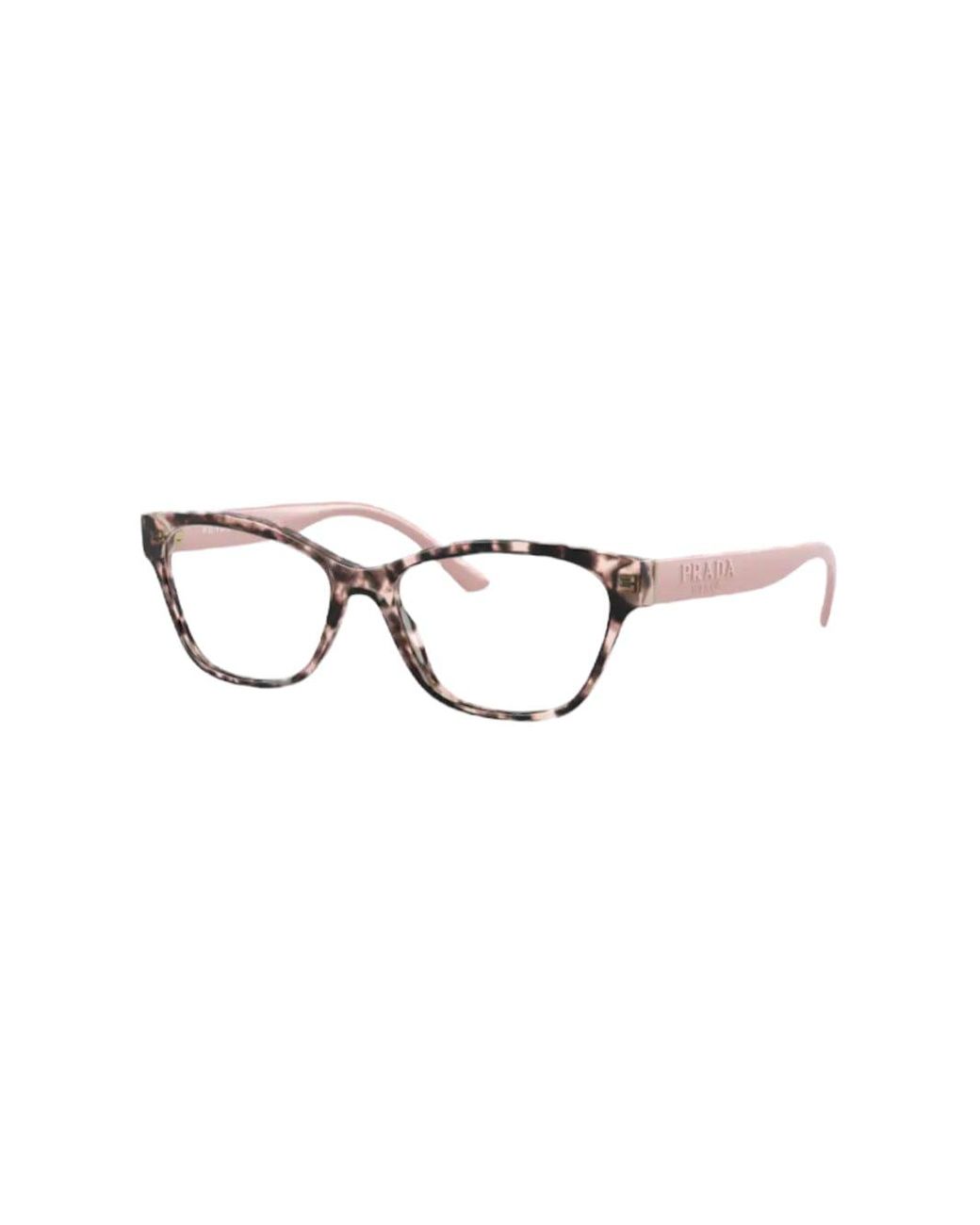 Prada Opr 03wv - Pink Glasses | Lyst