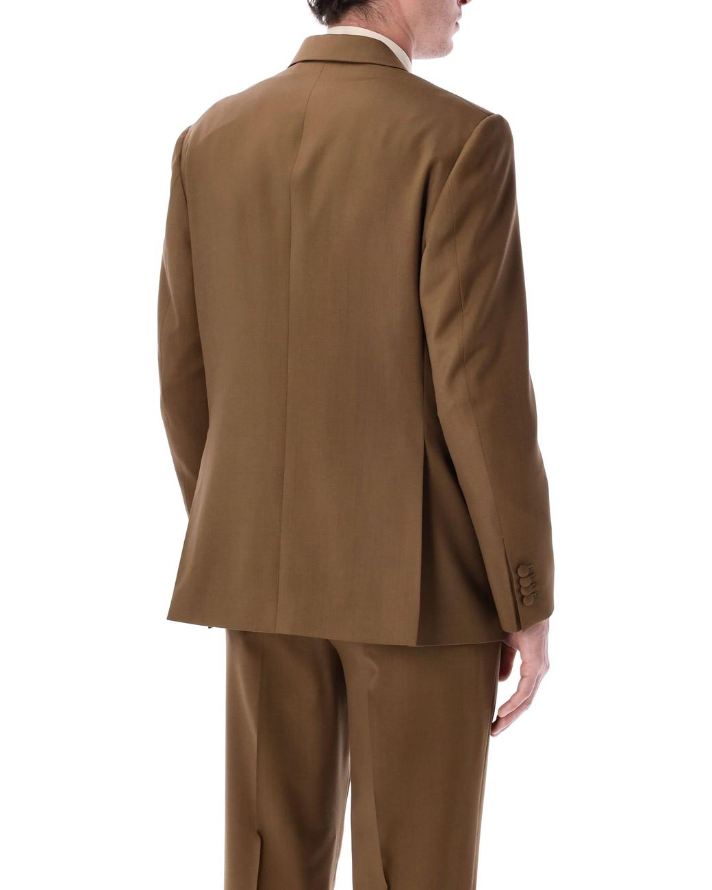 Lardini Brown Soirée Double-Breasted Wool Jacket for men