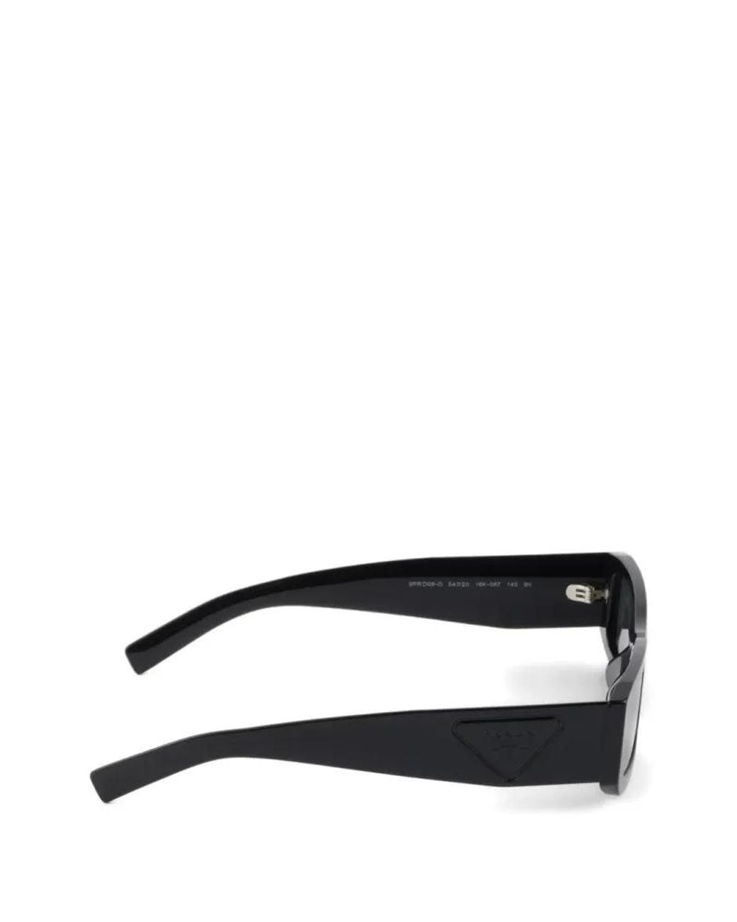 Prada Gray Sunglasses With Triangle Logo for men
