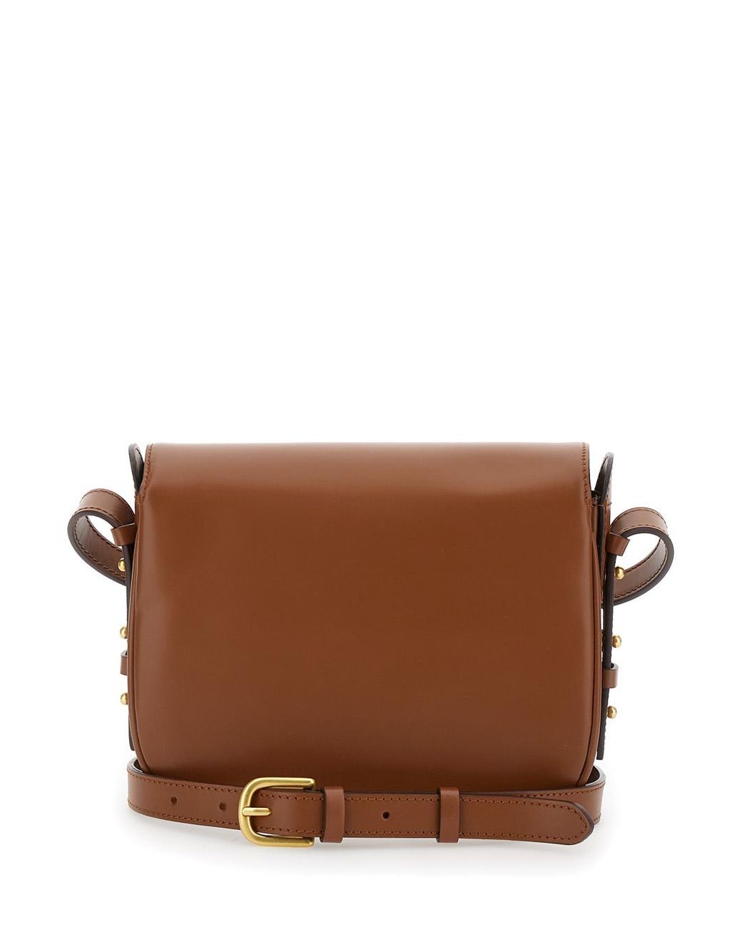 Soeur Brown Shoulder Bag Bellissima Mini Leather