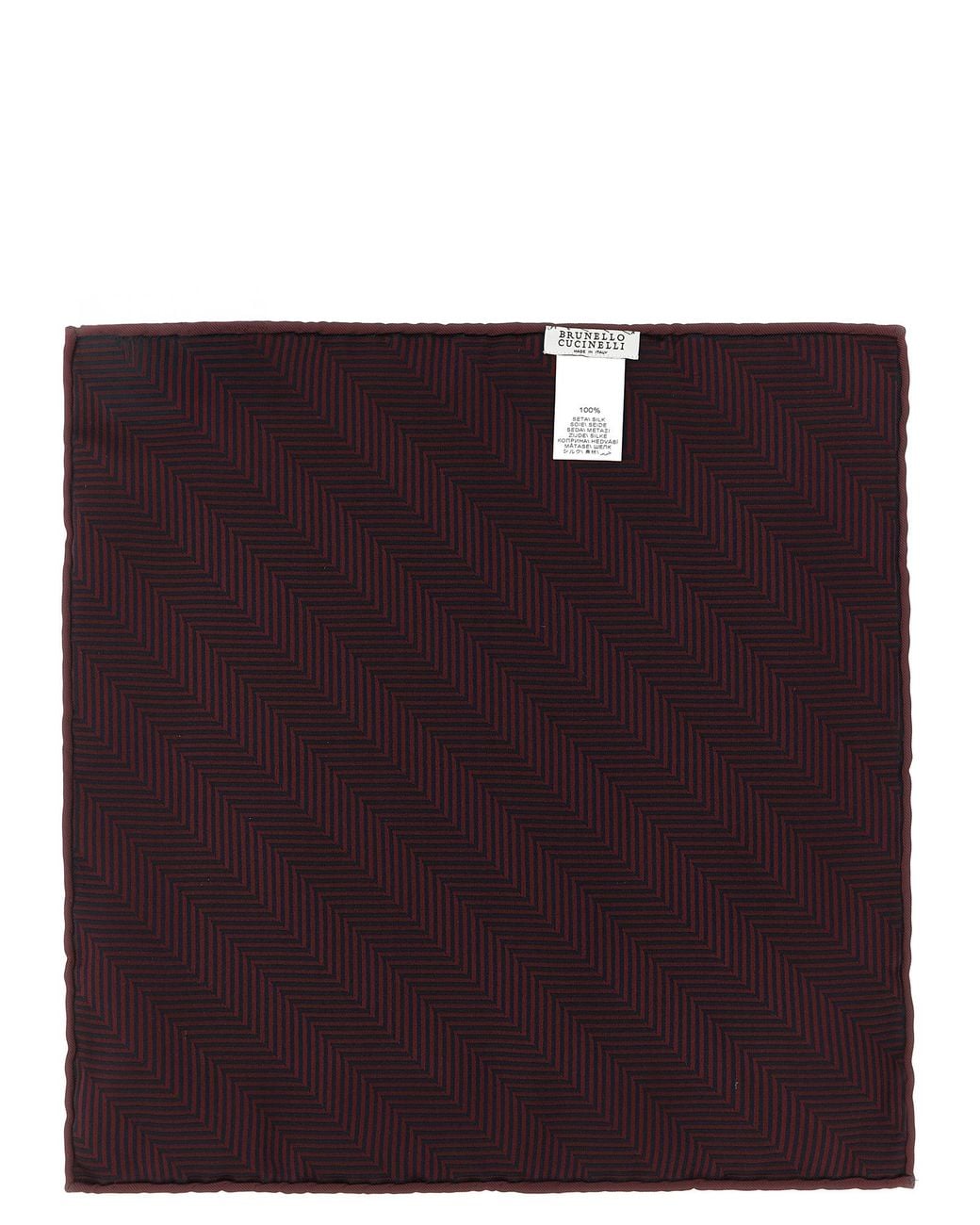 Brunello Cucinelli Purple Silk Pocket Square Accessory for men