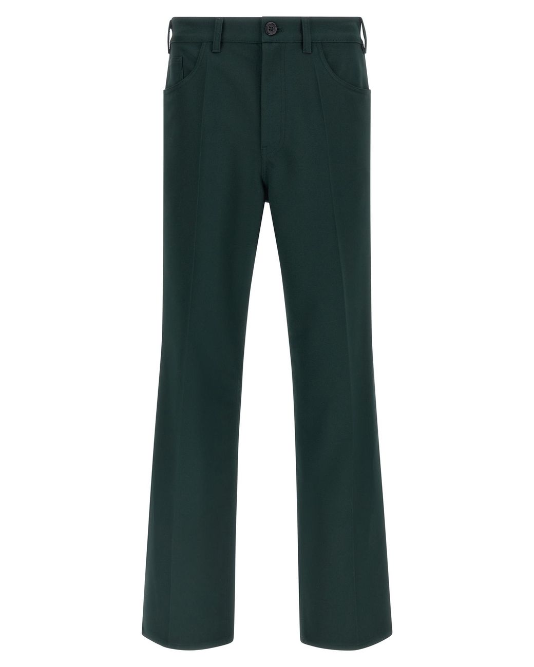 Marni Green Polyester Pants for men