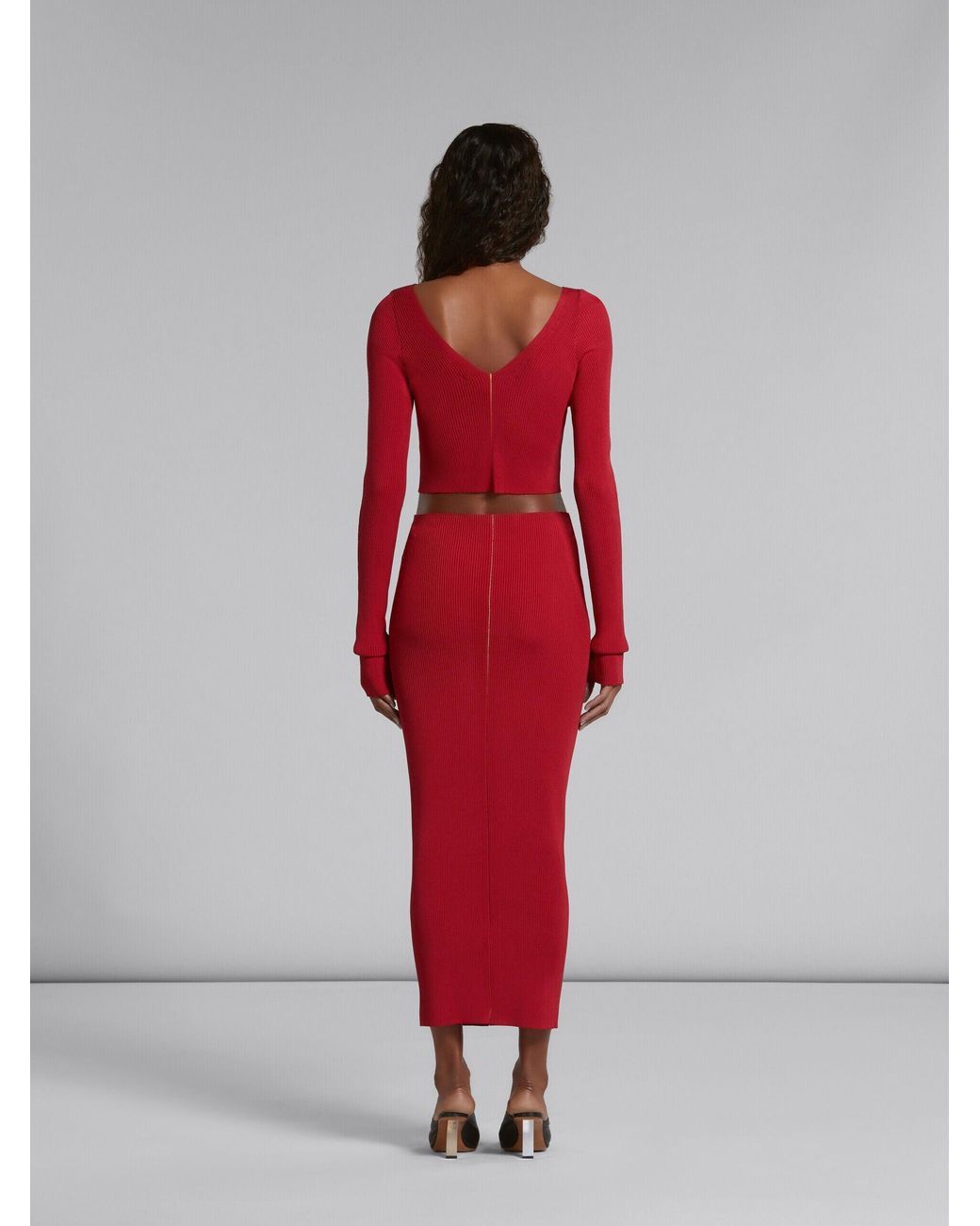 Marni Red Skirt