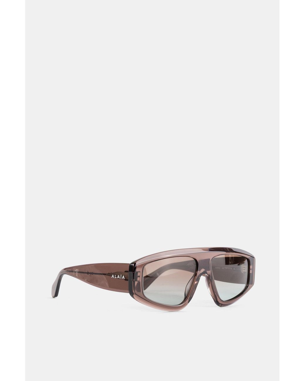Maison AlaïA Brown Azzedine Acetate Sunglasses