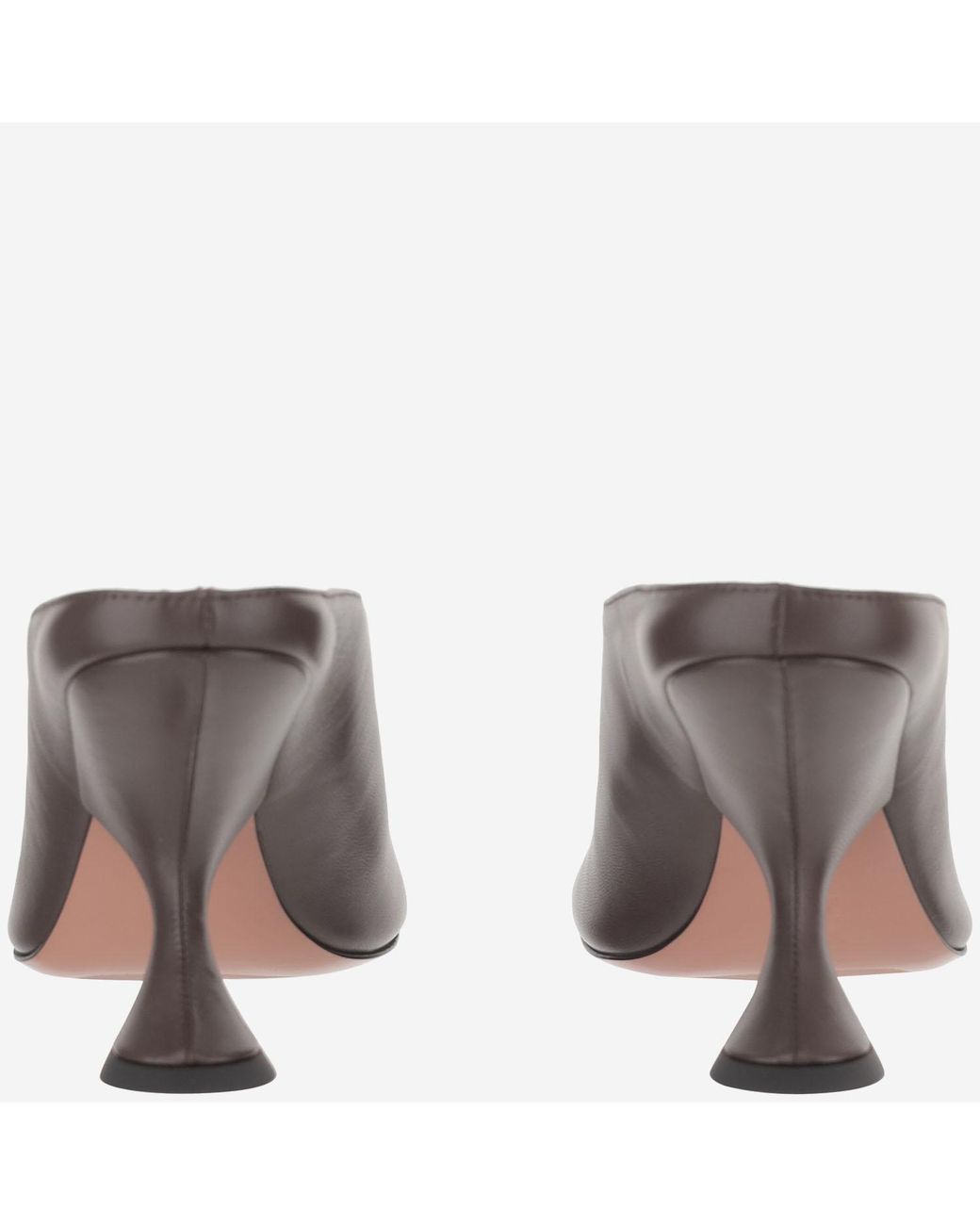 AMINA MUADDI Gray Uma Leather Sandals