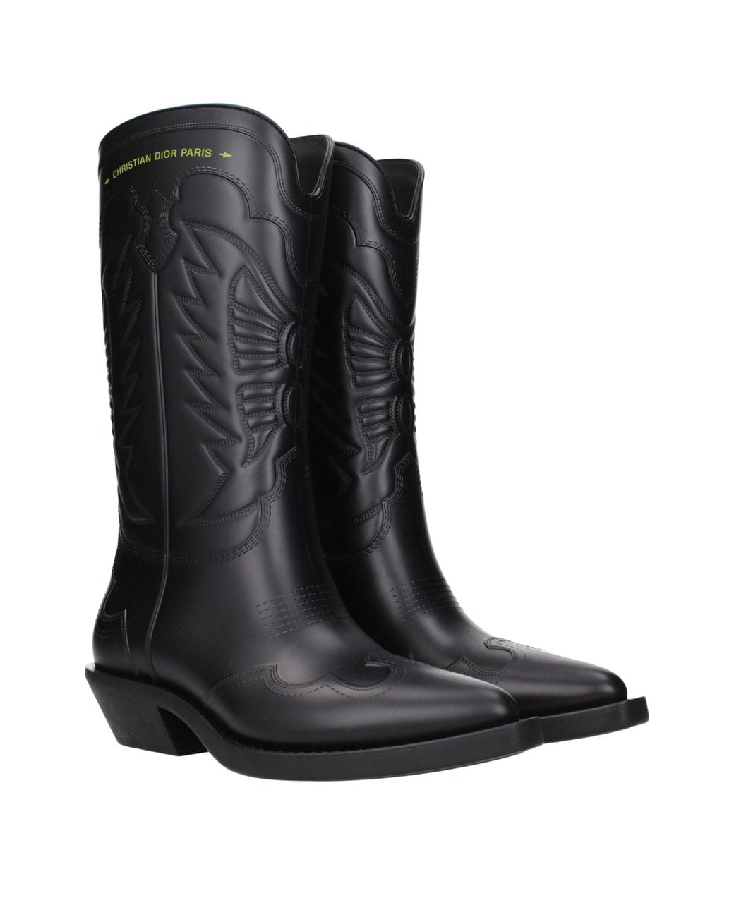Dior Black Cowboy & Biker Boots